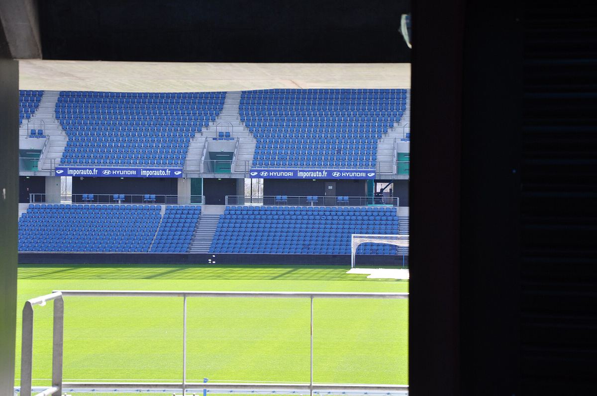 Stade Océaneのスタンドからの眺め